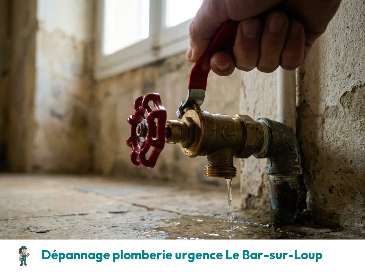 Dépannage plomberie urgence à Le Bar-sur-Loup
