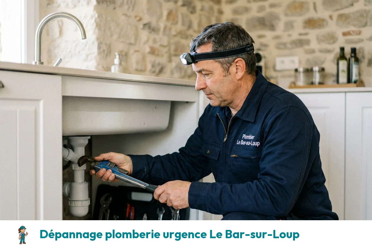 Dépannage plomberie urgence à Le Bar-sur-Loup
