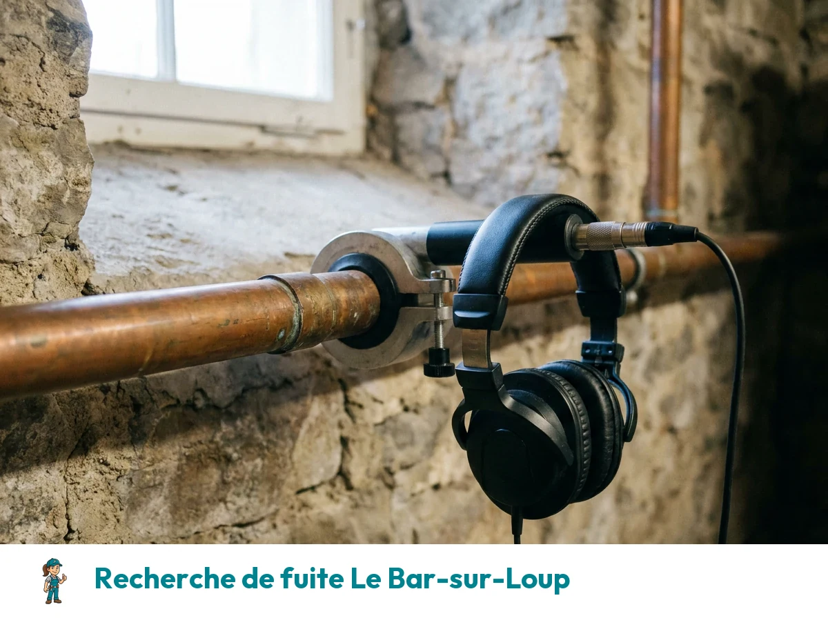 Recherche de fuite à Le Bar-sur-Loup