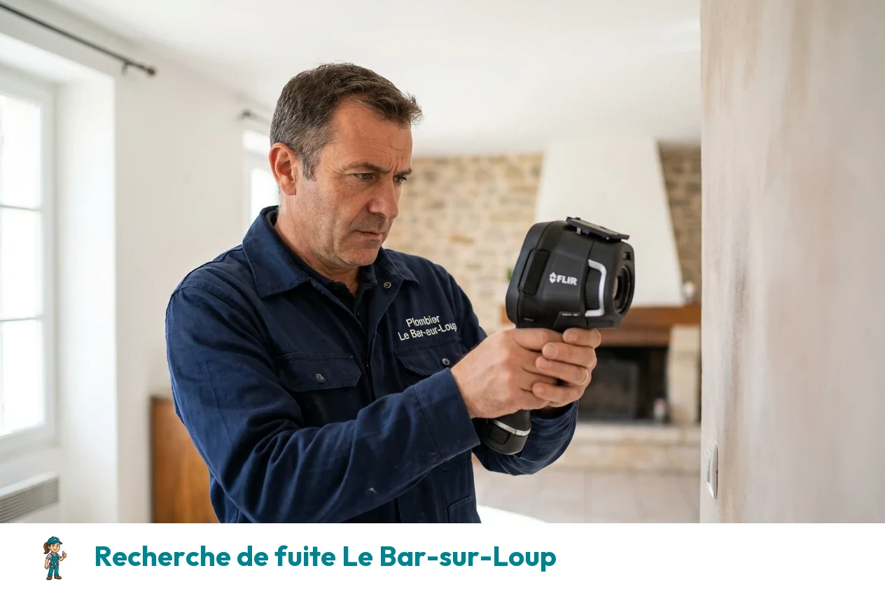 Recherche de fuite à Le Bar-sur-Loup