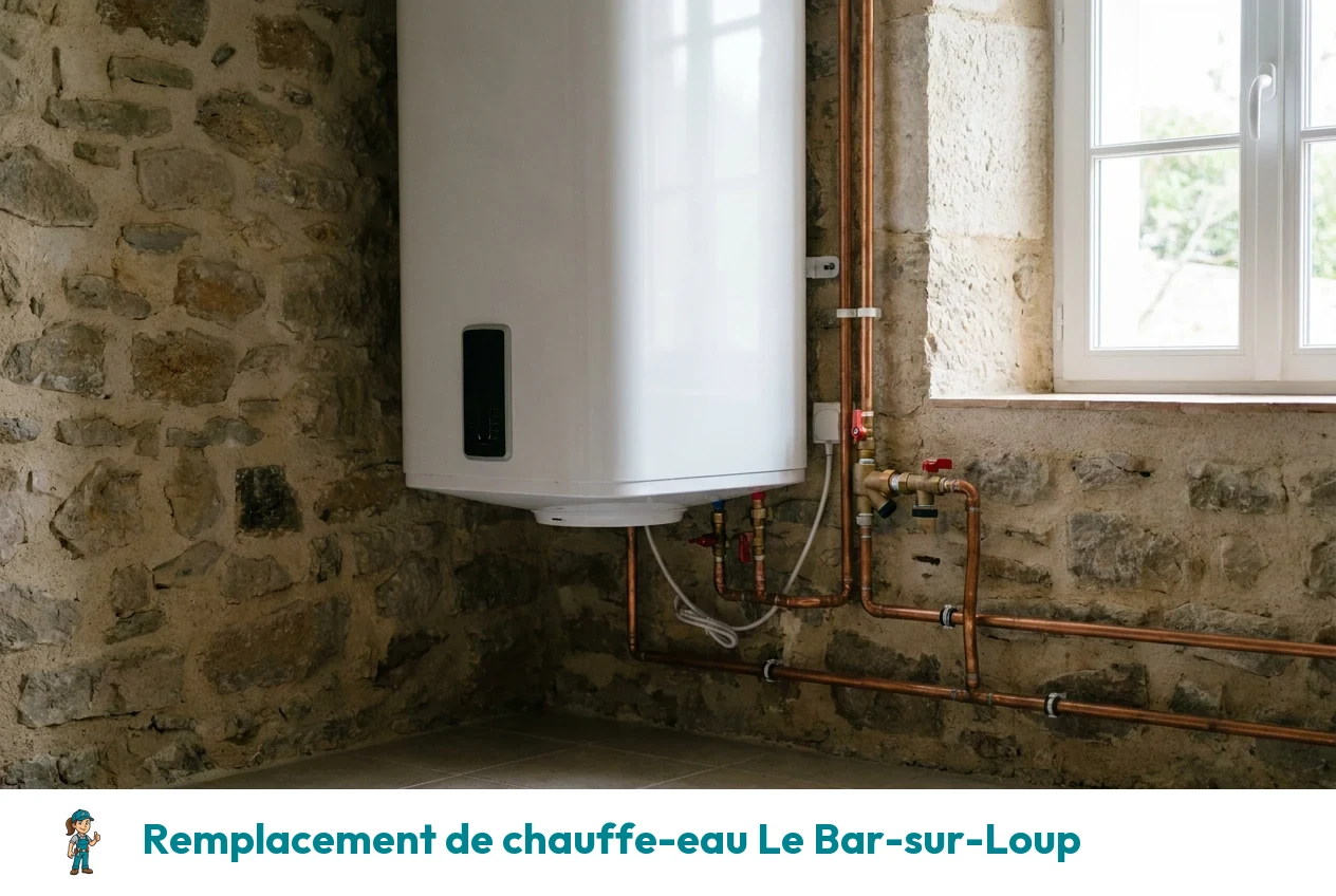 Remplacement de chauffe-eau à Le Bar-sur-Loup