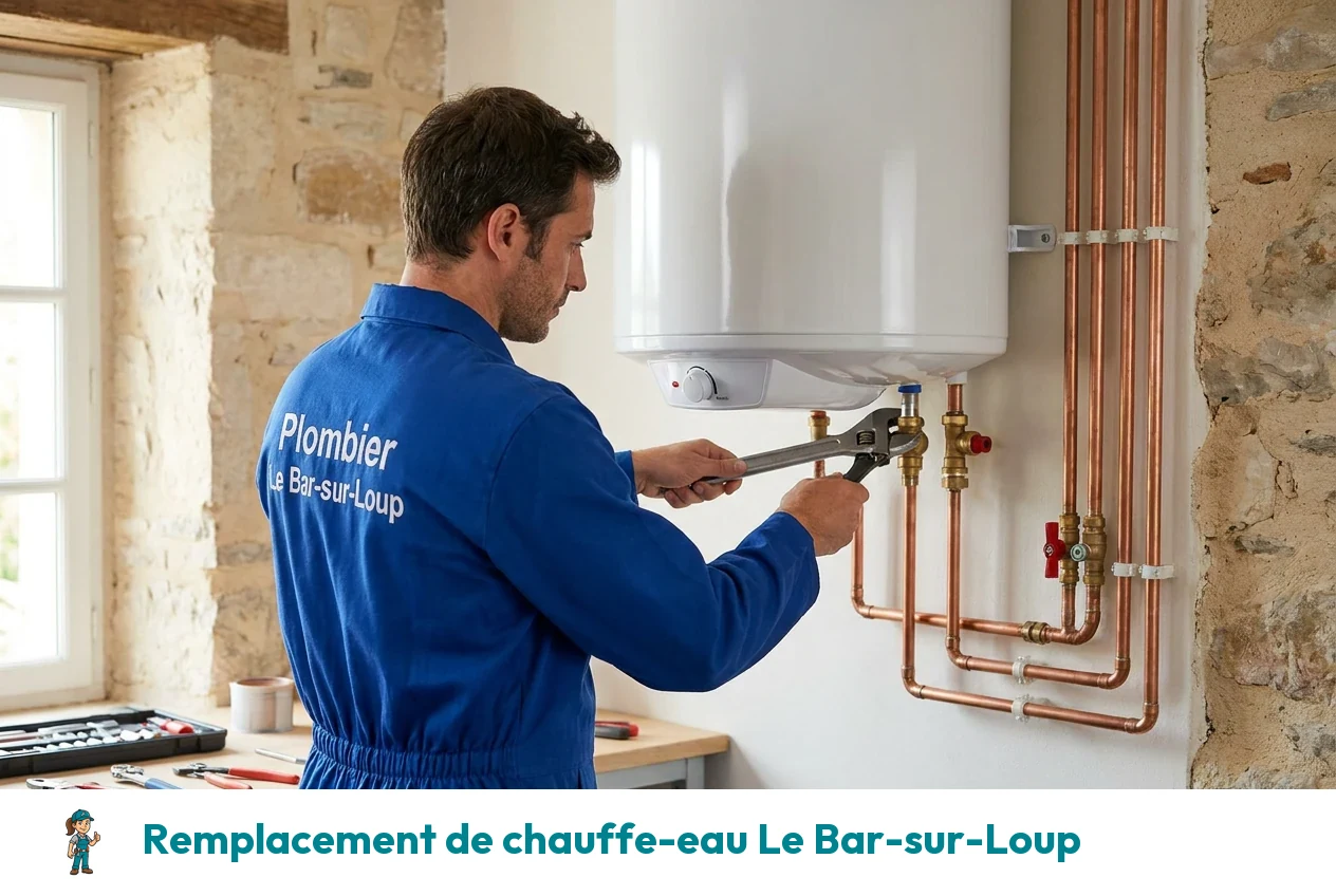Remplacement de chauffe-eau à Le Bar-sur-Loup