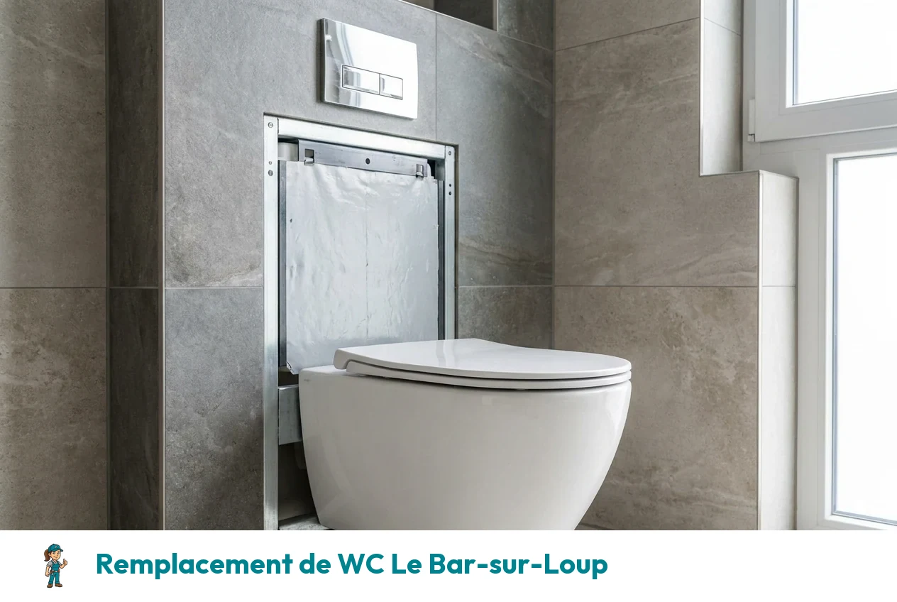 Remplacement de WC à Le Bar-sur-Loup