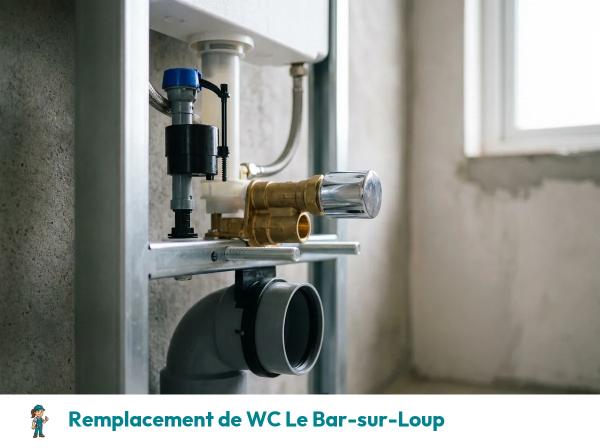 Remplacement de WC à Le Bar-sur-Loup