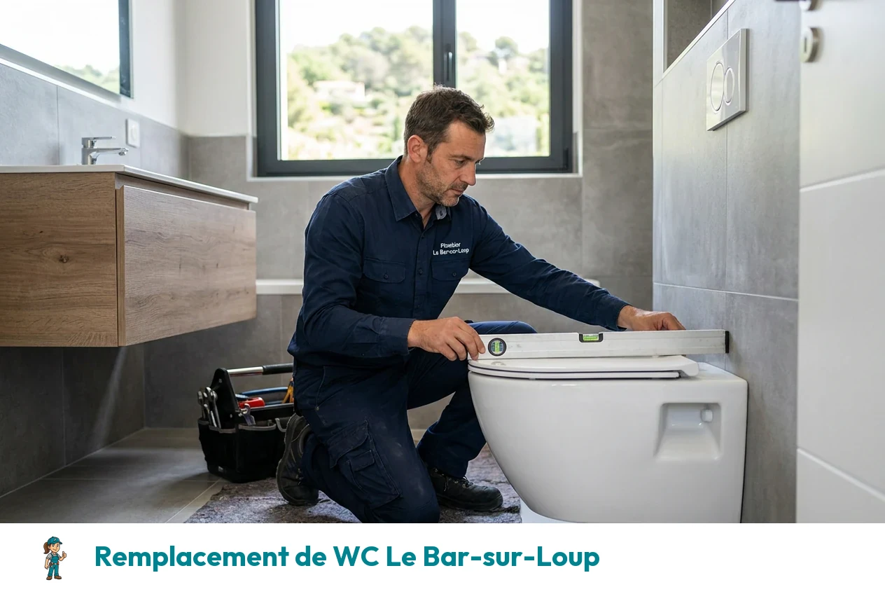 Remplacement de WC à Le Bar-sur-Loup